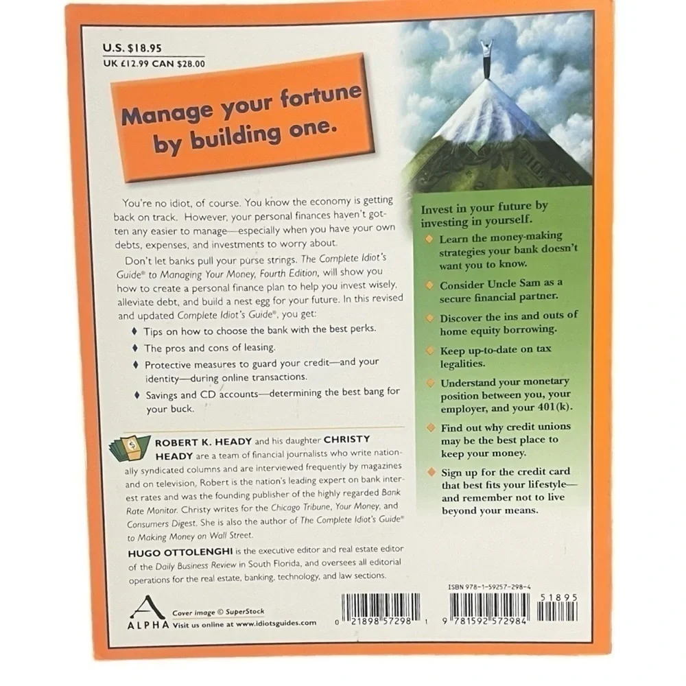 Complete idiots guide Managing your Money fourth edition